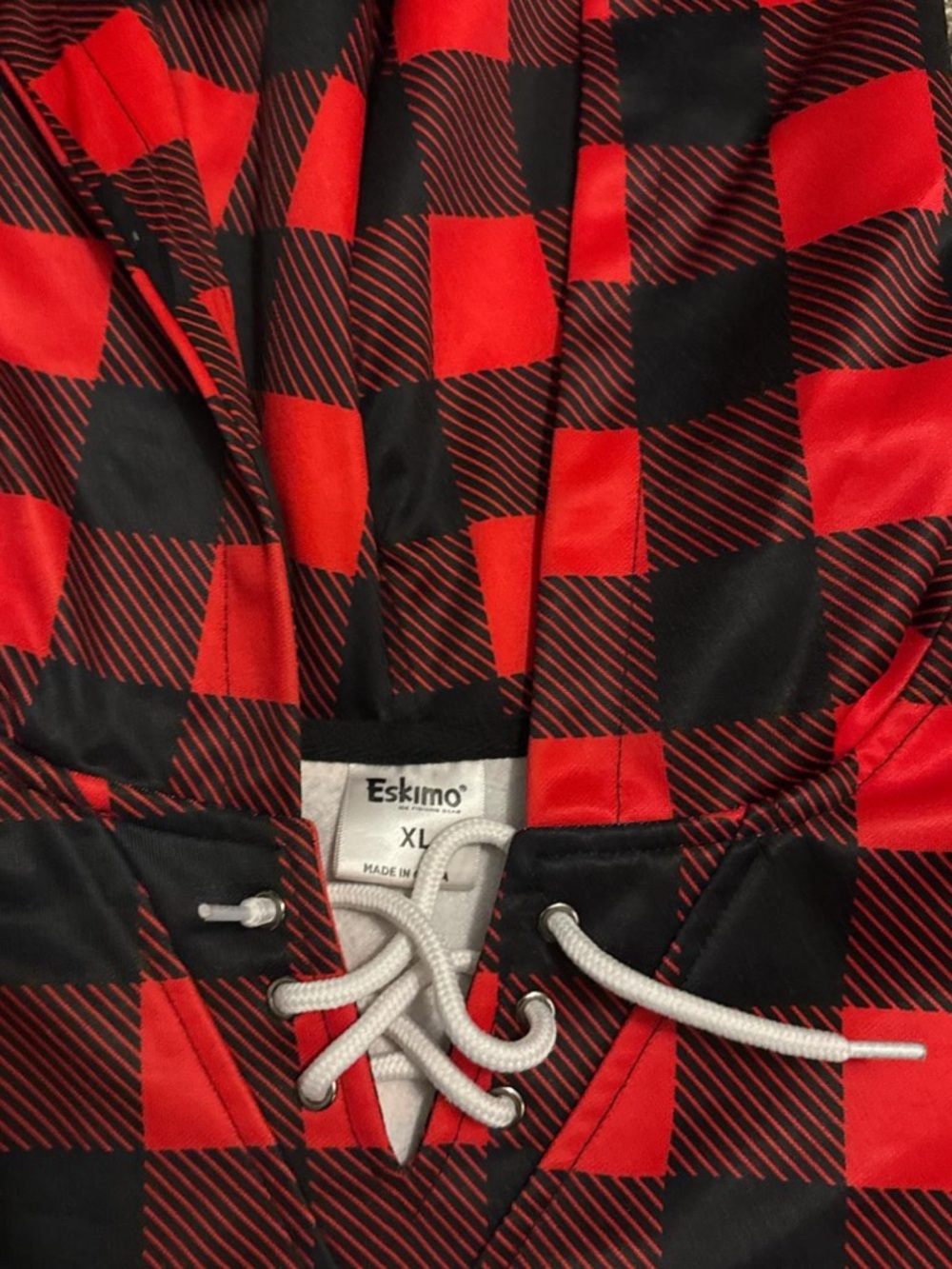 Red & Black Plaid Hooded Sweatshirt - Picture 3 of 6